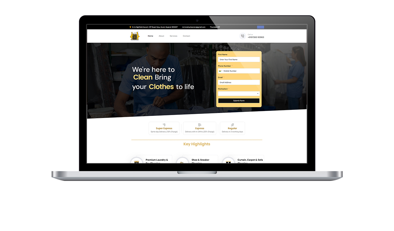 mr-dry-website mockup